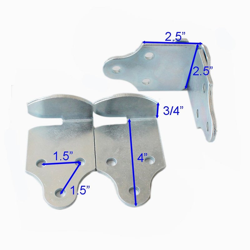 X-Haibei 8 Pack Trailer Stake Rack Corner Connector Brackets Straight Wood Sides Latch Rack Set - Image 2